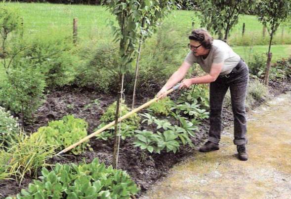 actief in de tuin